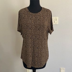 Cheetah print short sleeve tshirt